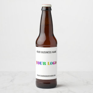 Bezeichnete Logo- und Text-Business-Flasche Bierflaschenetikett