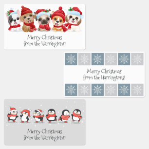 Bezeichnete Texte Weihnachten / Feiertage Etiketten