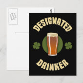 Bezeichneter Drinker Postkarte (Vorne/Hinten)