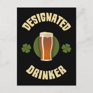 Bezeichneter Drinker Postkarte