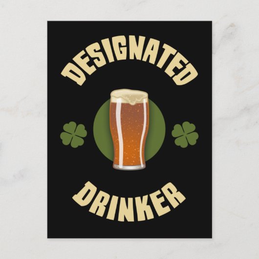 Bezeichneter Drinker Postkarte (Vorderseite)