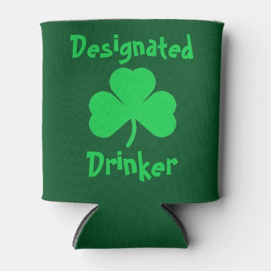 Bezeichneter Drinker St Patrick's Day Dosenkühler (Vorderseite)