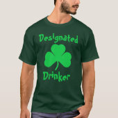 Bezeichneter Drinker St Patrick's Day T-Shirt (Vorderseite)