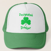 Bezeichneter Drinker St Patrick's Day Truckerkappe (Vorderseite)