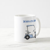 Bezeichneter Fahrer Funny GOLF Kaffeetasse (VorderseiteRechts)