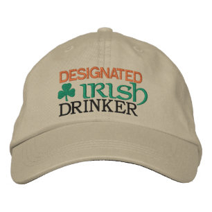 Bezeichneter irischer Drinker bestickter Baseballh Bestickte Baseballkappe