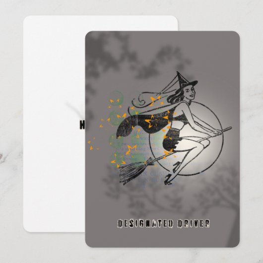 Bezeichneter Treiber Einladung (Vorne/Hinten)