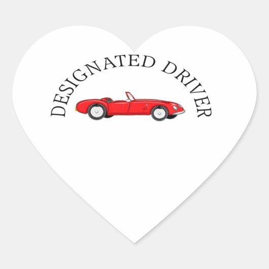 Bezeichneter Treiber Herz-Aufkleber (Vorderseite)