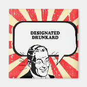 BEZEICHNTER DRUNKARD-T - Shirt Magnet (Vorne)
