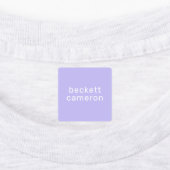 Bezeichnung auf Lila Bekleidungsetiketten Etiketten (Befestigt)