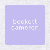 Bezeichnung auf Lila Bekleidungsetiketten Etiketten (Design 1)