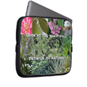 Bezeichnung Blumenblatt Frühling Laptopschutzhülle (Vorne Rechts)