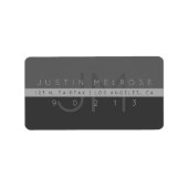 Bezeichnung der aktuellen Rücksendeadresse | Grays Adressaufkleber (Vorne)