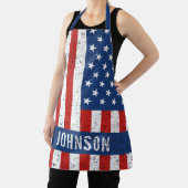 Bezeichnung der amerikanischen Flagge Schürze (InSitu)