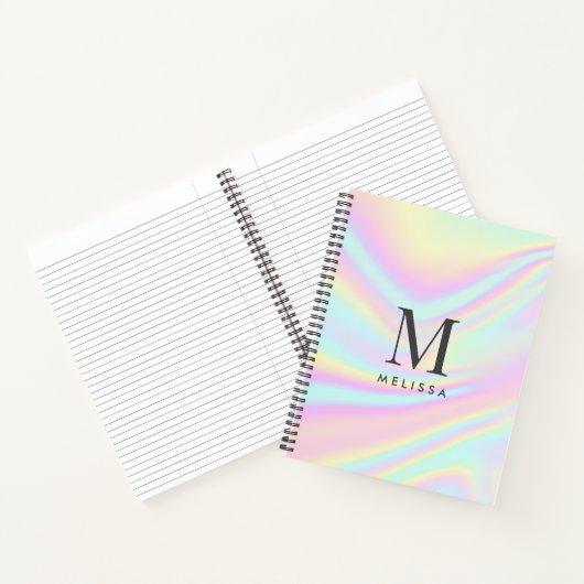 Bezeichnung der ästhetischen Holographischen Monog Notizblock (Innenseite)