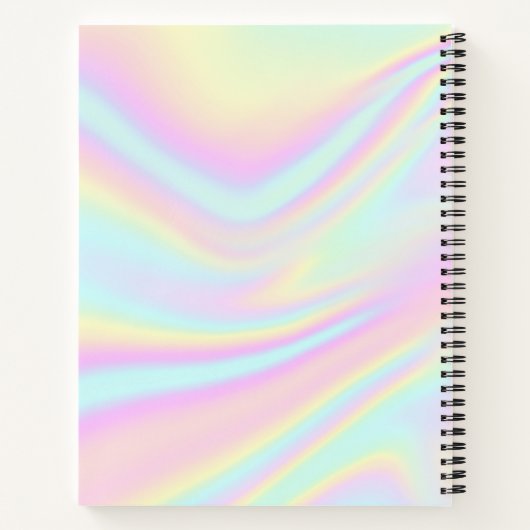 Bezeichnung der ästhetischen Holographischen Monog Notizblock (Rückseite)