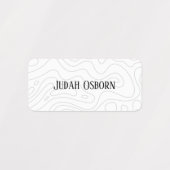 Bezeichnung der Bekleidungsmarke Etiketten (Design 1)