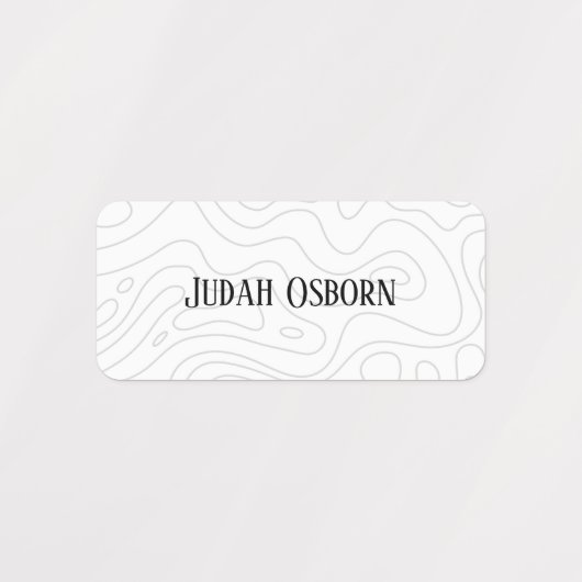 Bezeichnung der Bekleidungsmarke Etiketten (Design 1)