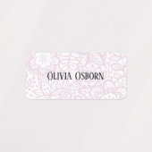 Bezeichnung der Bekleidungsmarke Etiketten (Design 2)