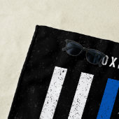 Bezeichnung der blauen Linie der amerikanischen Fl Strandtuch (Beispiel)