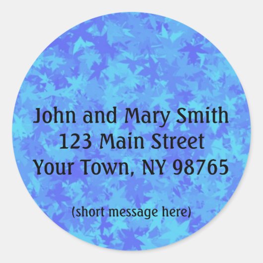 Bezeichnung der Blues Runder Aufkleber (Vorderseite)