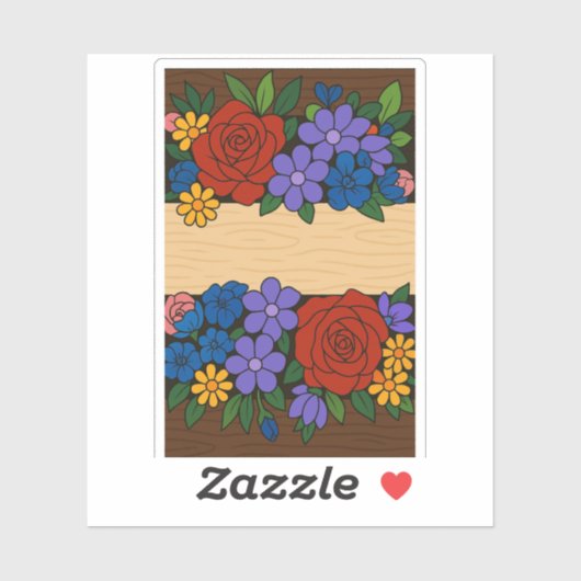 Bezeichnung der Blume Aufkleber (Blatt)