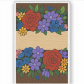 Bezeichnung der Blume Aufkleber (Vorderseite)