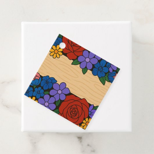 Bezeichnung der Blume Geschenkanhänger (Beispiel)