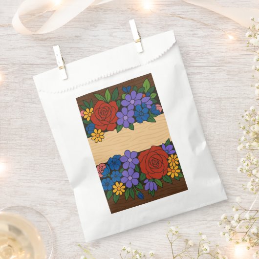 Bezeichnung der Blume Geschenktütchen (Ausgeschnitten)