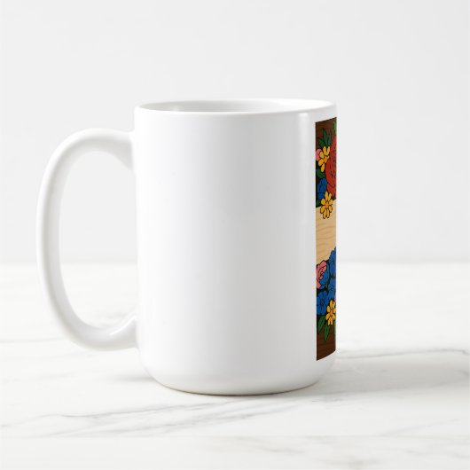 Bezeichnung der Blume Kaffeetasse (Links)