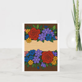 Bezeichnung der Blume Karte