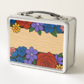 Bezeichnung der Blume Metall Brotdose (Vorderseite)