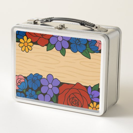 Bezeichnung der Blume Metall Brotdose (Vorderseite)