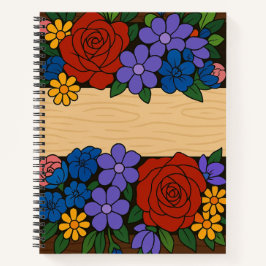 Bezeichnung der Blume Notizblock