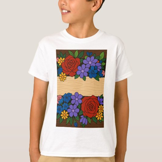 Bezeichnung der Blume T-Shirt (Vorderseite)