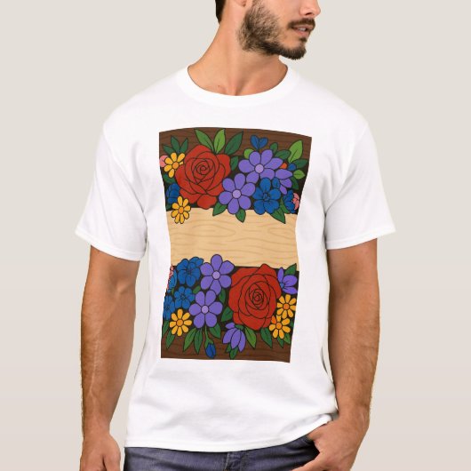 Bezeichnung der Blume T-Shirt (Vorderseite)