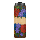 Bezeichnung der Blume Thermosbecher (Vorderseite)