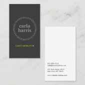 BEZEICHNUNG DER DK GRAY-Visitenkarte Visitenkarte (Vorne/Hinten)