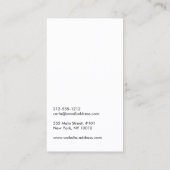 BEZEICHNUNG DER DK GRAY-Visitenkarte Visitenkarte (Rückseite)