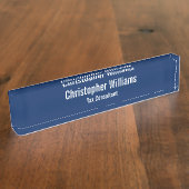 Bezeichnung der eleganten Führungskraft des Untern Namensplakette (Seite)