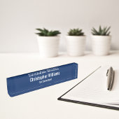 Bezeichnung der eleganten Führungskraft des Untern Namensplakette