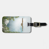 Bezeichnung der Eule Naturoase Lover Mountain Land Gepäckanhänger (Vorderseite horizontal)