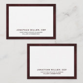 Bezeichnung der Firma Mitteilungskarte (Vorne/Hinten)