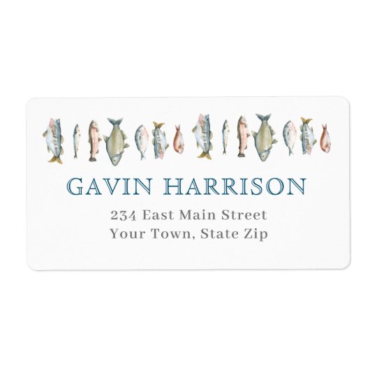 Bezeichnung der Fisch-Rückadresse (Vorne)