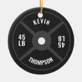 Bezeichnung der Fitness für die Gewichtsplatte Keramik Ornament (Vorne)