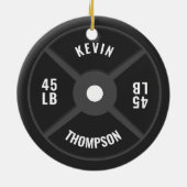 Bezeichnung der Fitness für die Gewichtsplatte Keramik Ornament (Hinten)