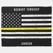 Bezeichnung der gelben Linie der amerikanischen Fl Fleecedecke (Vorderseite (Horizontal))