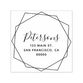 Bezeichnung der geometrischen, modernen Kalligrafi Permastempel