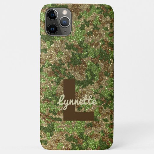 Bezeichnung der grünen Camouflage Outdoorsy Monogr Case-Mate iPhone Hülle (Rückseite)