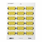 Bezeichnung der Hummeladresse Adressaufkleber (Vorne)